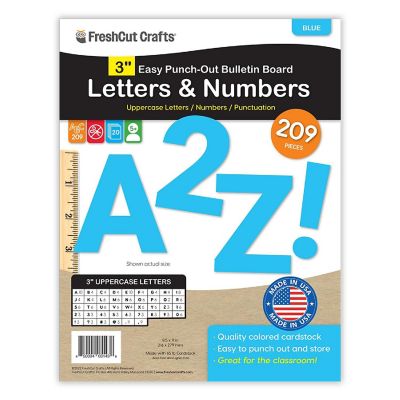 FreshCut Crafts Blue 3 inch Letters Image 1