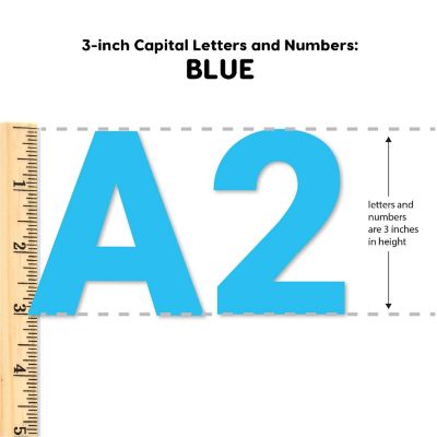 FreshCut Crafts Blue 3 inch Letters Image 1