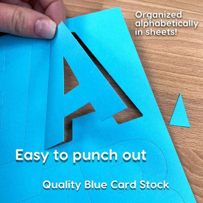 FreshCut Crafts Blue 3 inch Letters Image 2