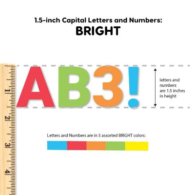 FreshCut Crafts Bright 1.5 inch Letters Image 1