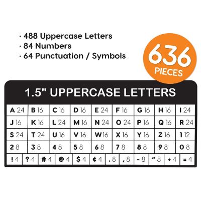 FreshCut Crafts Bright 1.5 inch Letters Image 3