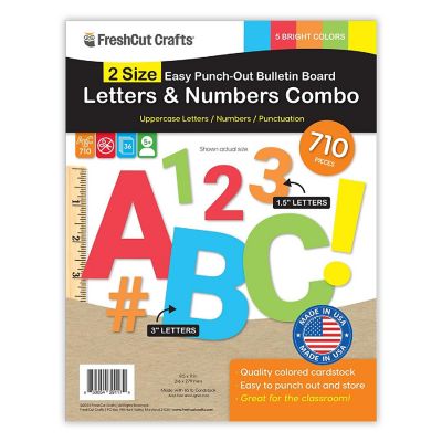 FreshCut Crafts Bright 2-Size Combo Letters Image 1