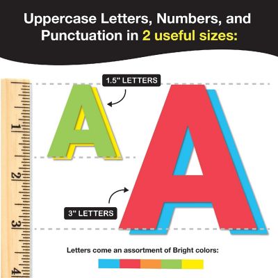 FreshCut Crafts Bright 2-Size Combo Letters Image 1