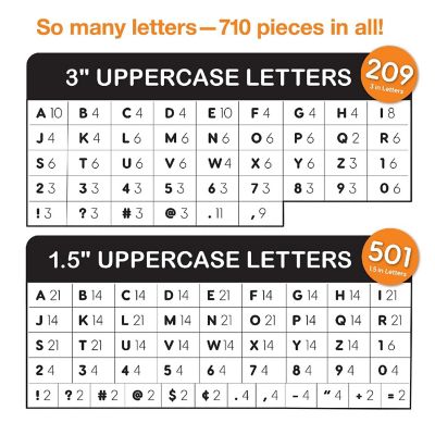 FreshCut Crafts Bright 2-Size Combo Letters Image 3