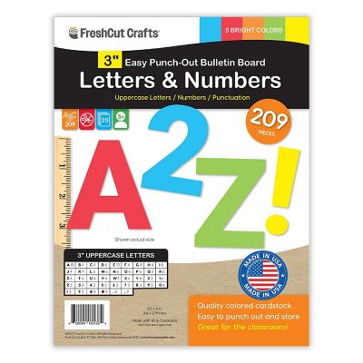 FreshCut Crafts Bright 3 inch Letters Image 1