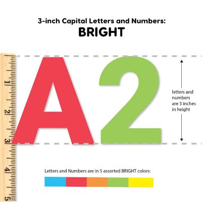 FreshCut Crafts Bright 3 inch Letters Image 1