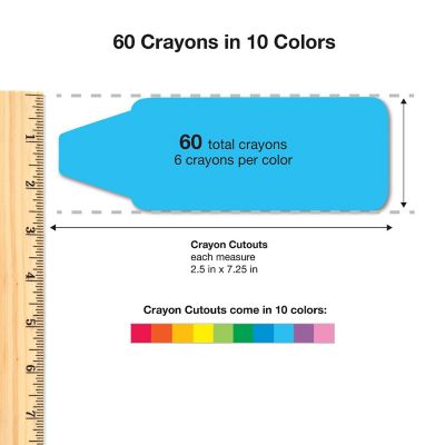 FreshCut Crafts Crayon Cutouts Image 1