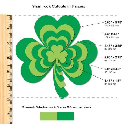 FreshCut Crafts Green Shamrock Cutouts Image 1