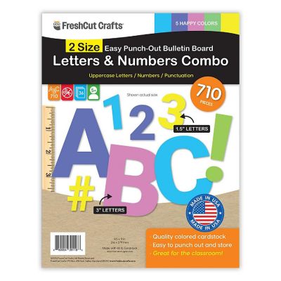 FreshCut Crafts Happy 2-Size Combo Letters Image 1