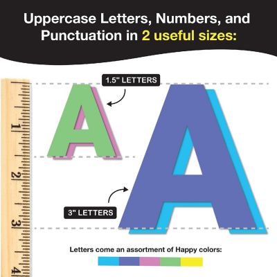 FreshCut Crafts Happy 2-Size Combo Letters Image 1