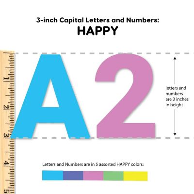 FreshCut Crafts Happy 3 inch Letters Image 1