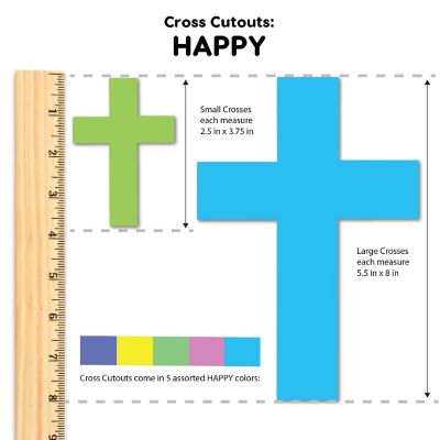 FreshCut Crafts Happy Cross Cutouts Image 1