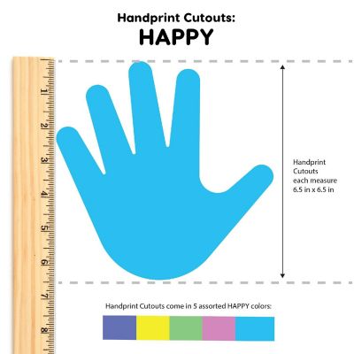 FreshCut Crafts Happy Handprint Cutouts Image 1
