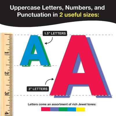 FreshCut Crafts Jewel 2-Size Combo Letters Image 1