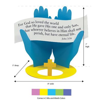 FreshCut Crafts John 3:16 3-D Display Craft Image 1