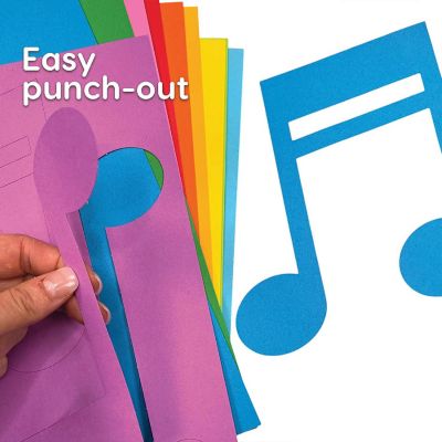 FreshCut Crafts Multicolor Music Note Cutouts Image 2