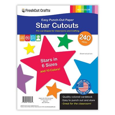 FreshCut Crafts Multicolor Star Cutouts Image 1