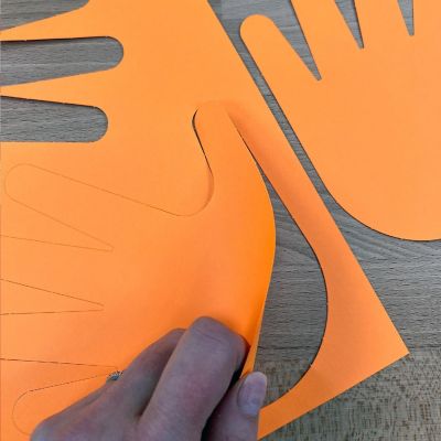 FreshCut Crafts Neon Handprint Cutouts Image 2