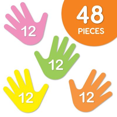 FreshCut Crafts Neon Handprint Cutouts Image 3