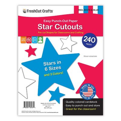 FreshCut Crafts Patriotic Star Cutouts Image 1