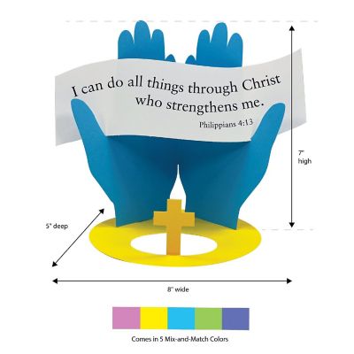 FreshCut Crafts Philippians 4:13 3-D Display Craft Image 1