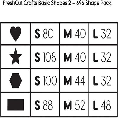 FreshCut Crafts Primary Basic Shape 2 Cutouts Image 3