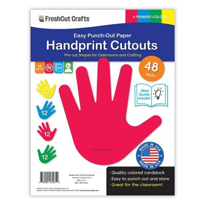 FreshCut Crafts Primary Handprint Cutouts Image 1