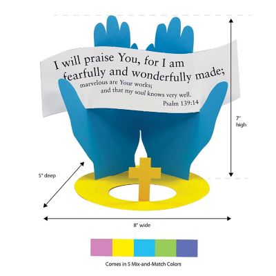 FreshCut Crafts Psalm 139:14 3-D Display Craft Image 1