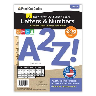 FreshCut Crafts Purple 3 inch Letters Image 1