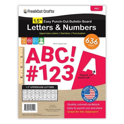 FreshCut Crafts Red 1.5 inch Letters Image 1