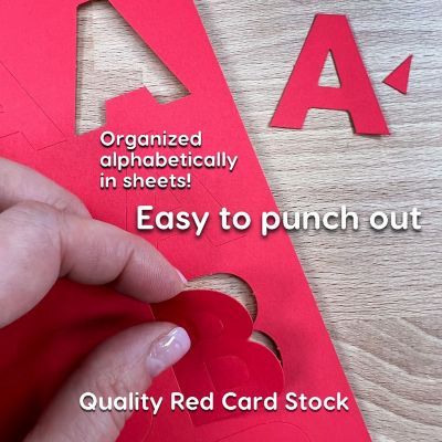 FreshCut Crafts Red 1.5 inch Letters Image 2