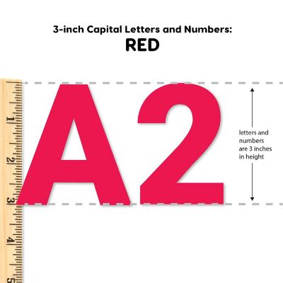 FreshCut Crafts Red 3 inch Letters Image 1