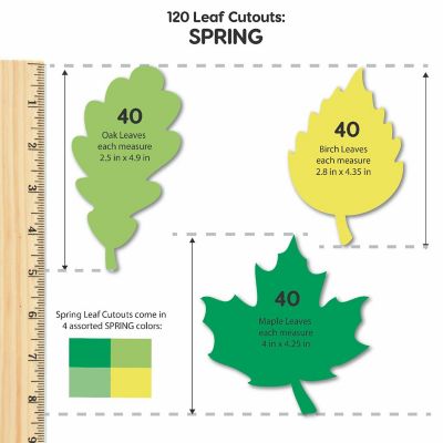 FreshCut Crafts Spring Leaf Cutouts Image 1