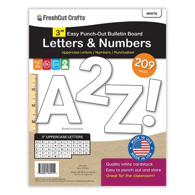 FreshCut Crafts White 3 inch Letters Image 1