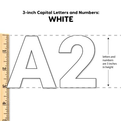 FreshCut Crafts White 3 inch Letters Image 1