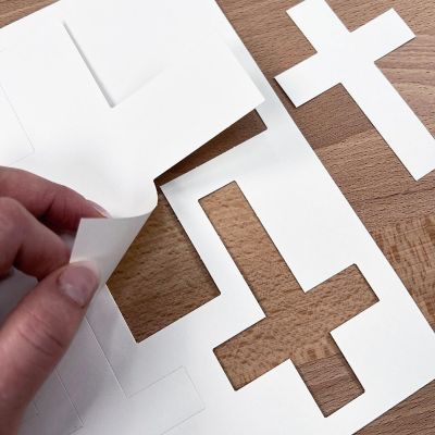FreshCut Crafts White Cross Cutouts Image 2