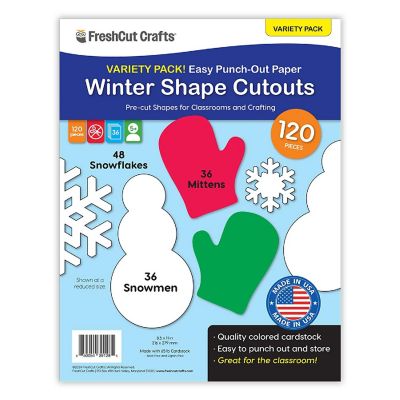 FreshCut Crafts Winter Shape Cutouts Image 1