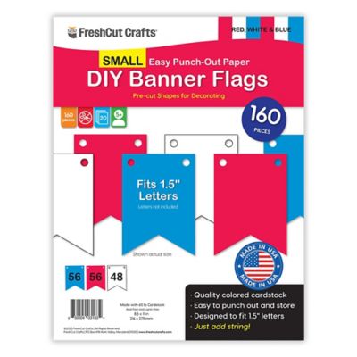 FreshCut Small Patriotic Banner Cutouts Image 1
