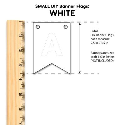 FreshCut Small White Banner Cutouts Image 1