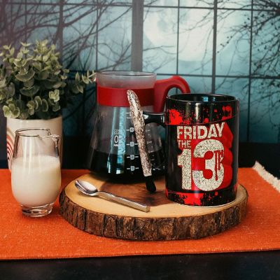 Friday The 13th Jason Mask 20-Ounce Ceramic Mug With Machete-Shaped Handle Image 3
