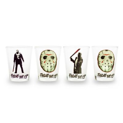 Friday The 13th Jason Voorhees 2-Ounce Mini Shot Glasses  Set of 4 Image 1