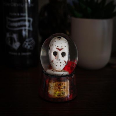 Friday the 13th Jason's Mask Mini Snow Globe  3 Inches Tall Image 2