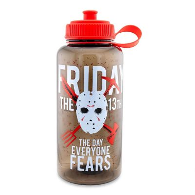 Friday The 13th "The Day Everyone Fears" Water Bottle  Holds 34 Ounces Image 1