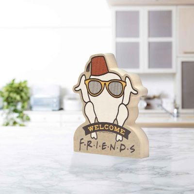 Friends 7x6 Friends Turkey Welcome Chunky Wood Tabletop Decor Image 1