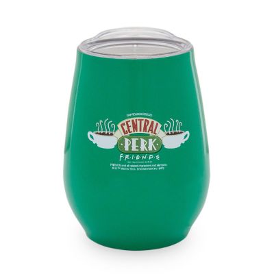 Friends Central Perk Double-Walled Stainless Steel Wine Tumbler  10 Ounces Image 1
