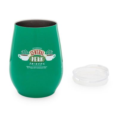 Friends Central Perk Double-Walled Stainless Steel Wine Tumbler  10 Ounces Image 1