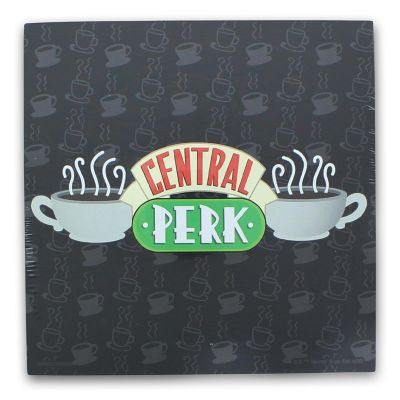 Friends Central Perk Logo 6 x 6 Inch Wood Box Wall Sign Image 1