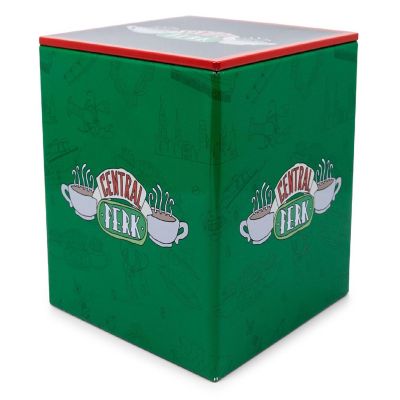Friends Central Perk Tin Storage Box Cube Organizer with Lid  4 Inches Image 1