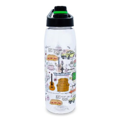Friends Icons Water Bottle With Screw-Top Lid  Holds 28 Ounces Image 2