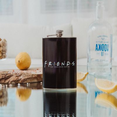 Friends Logo Stainless Steel Flask  Holds 7 Ounces Image 3